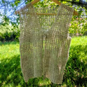 Kamizelka z pokrzywy handmade